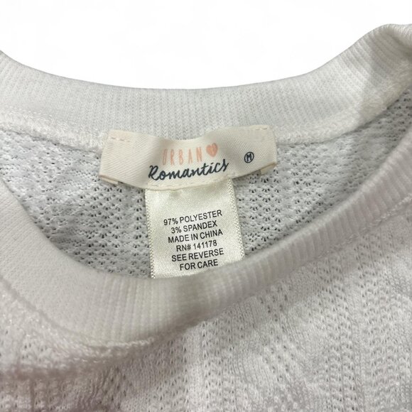 White Cropped Long Sleeve - Picture 3 of 3